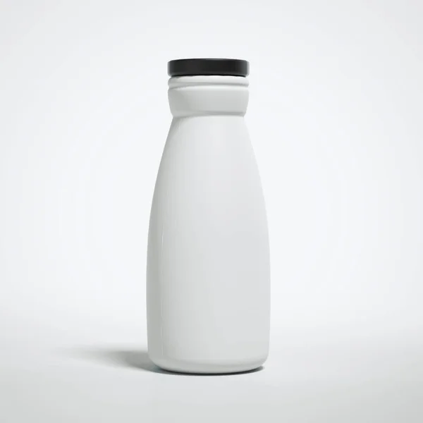 Bouteille moderne de lait isolé. Rendu 3d — Photo