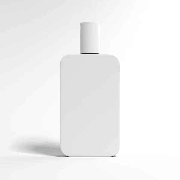 Frasco de perfume blanco. renderizado 3d — Foto de Stock