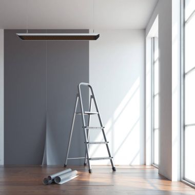 Yeni iç dekorasyon. 3D render