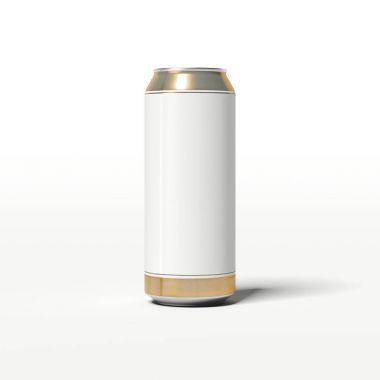 Beyaz bira ile altın kenarları olabilir. 3D render