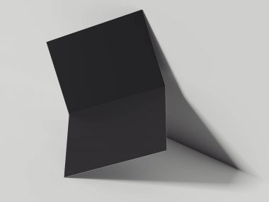 Siyah leadleat açıldı. 3D render