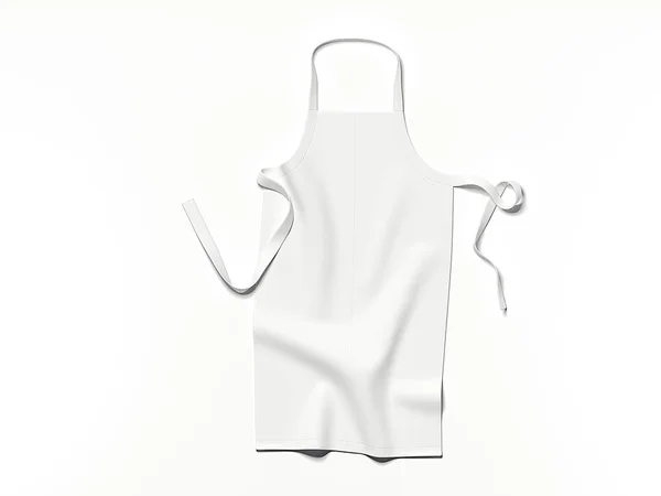 White blank apron. 3d rendering — Stock Photo, Image