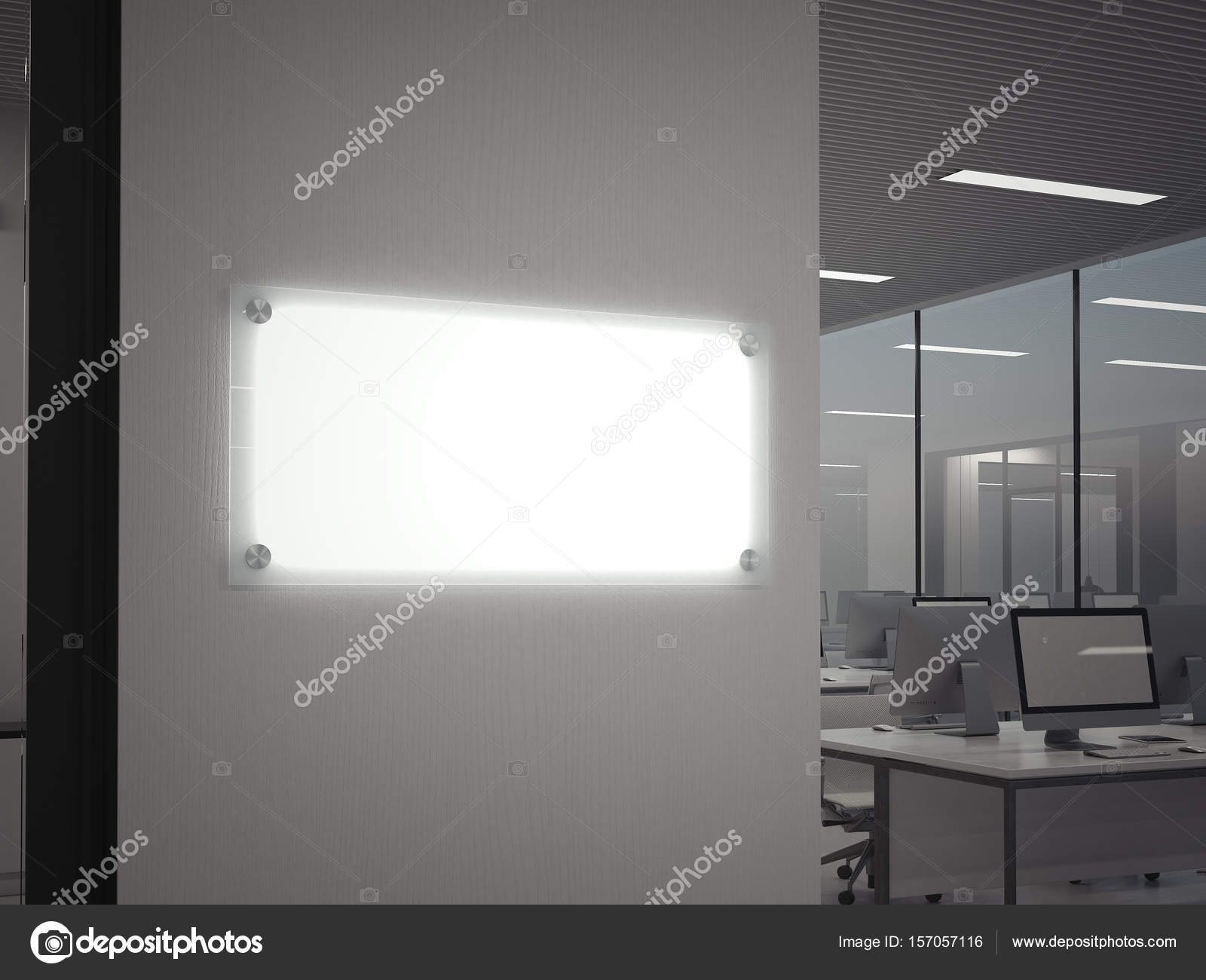 De glasplaat van de verlichting. 3D-rendering — Stockfoto © ekostsov ... De glasplaat van de verlichting. 3D-rendering — Stockfoto © ekostsov ...