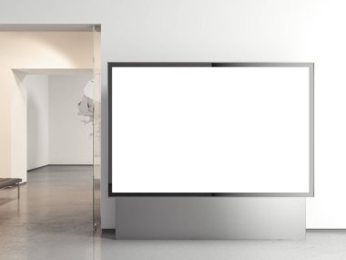 Parlak afiş. 3D render