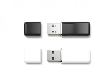 İki usb bellek sopa. 3D render