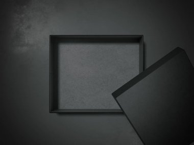 Kara kutu. 3D render