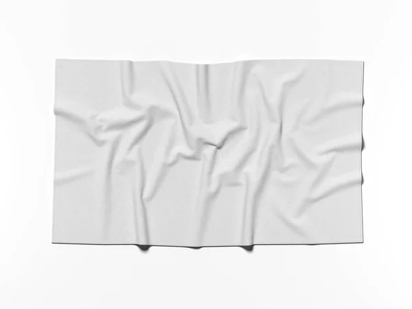 Banner de algodón blanco. renderizado 3d — Foto de Stock