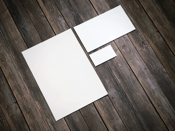 Белый макет бренда. 3d-рендеринг — стоковое фото
