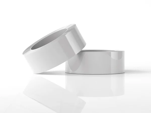 White adhesive tape. 3d rendering — Stock Photo, Image