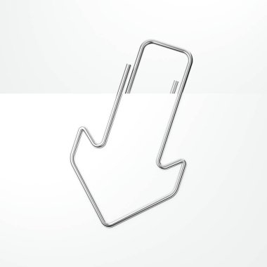 Metal küçük ok şeklinde. 3D render