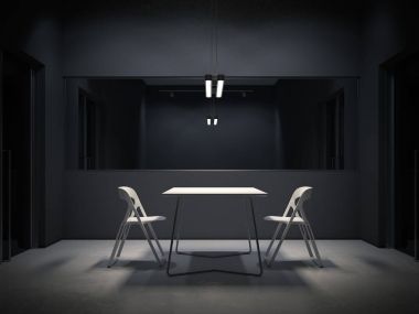 Karanlık oda sorgulama için. 3D render