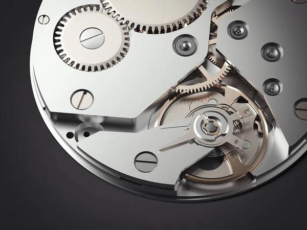 Clockwork mechanism. 3d rendering — Stock Photo, Image