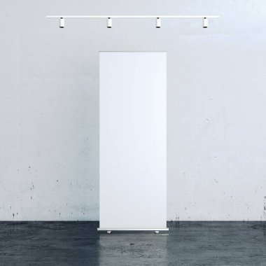 Boş toplaması afiş. 3D render