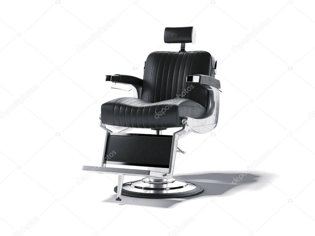 Barbershop chair isolated on white. 3d rendering