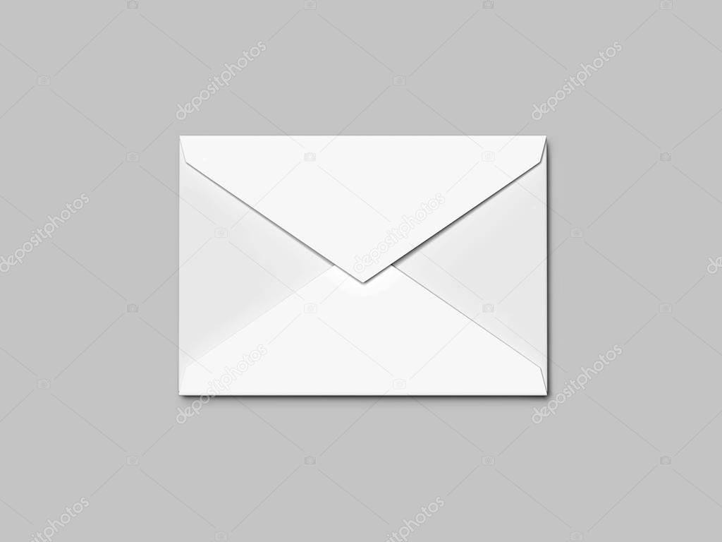 White envelope. 3d rendering