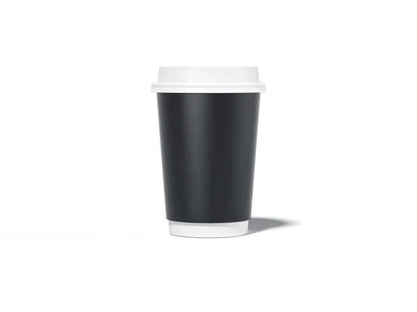 El negro quita la taza de papel. renderizado 3d —  Fotos de Stock