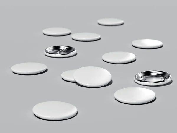 Button badges. 3d rendering — Stock Photo, Image