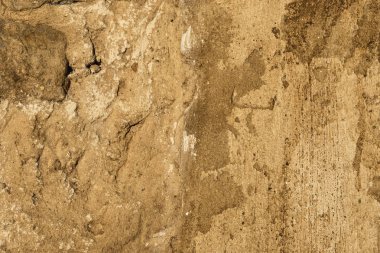 Retro vingae eski tuğla ve beton duvarın arka plan dokusu