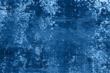 Kırık boyalı, grunge arkaplanlı, soyut Rusty Blue Color Metal.