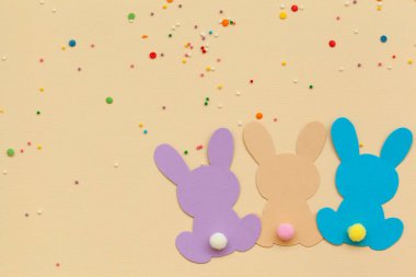 Banner Bunny Paskalya Çelengi. Tavşan çelengi bebek partisi. 1. Doğum günün kutlu olsun.