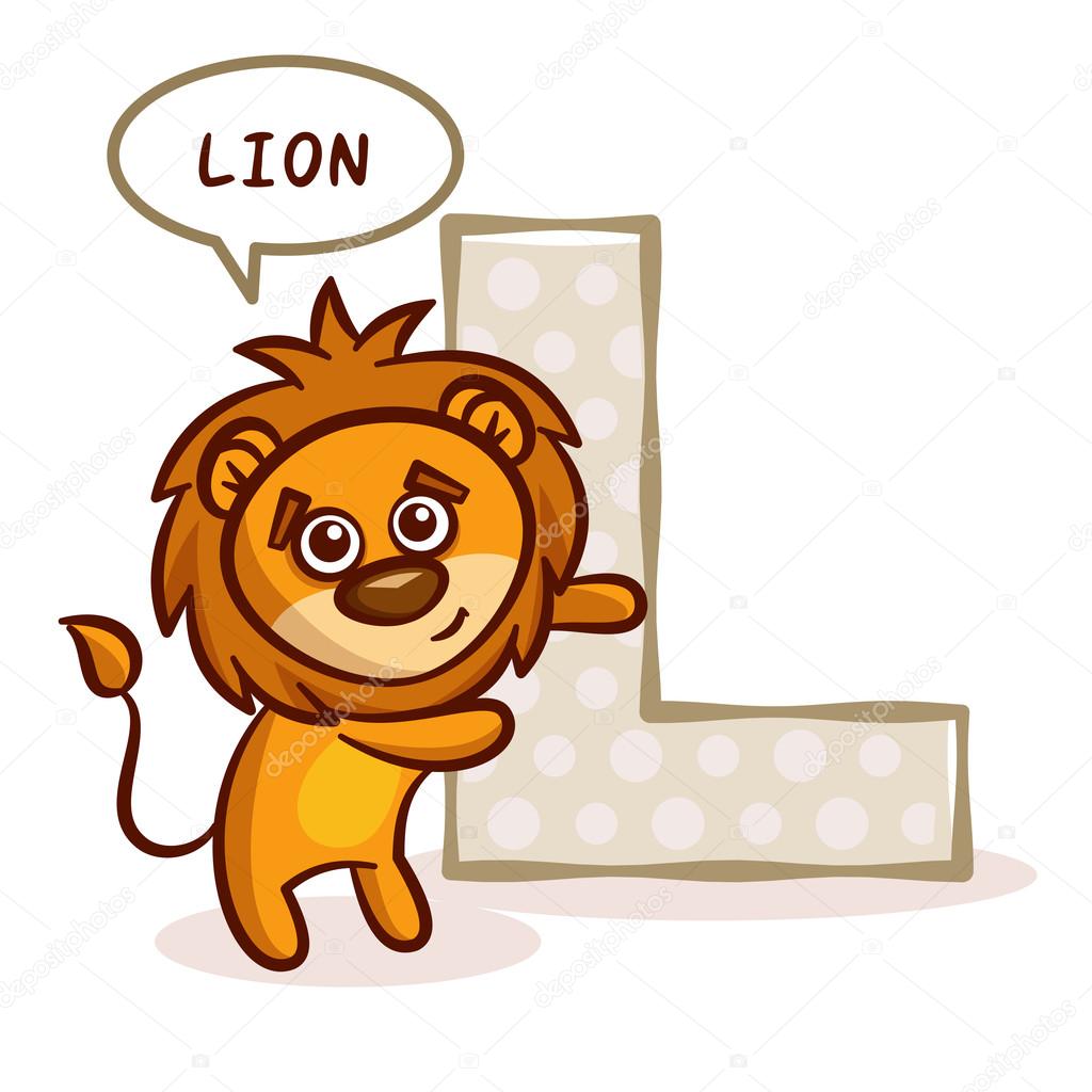 ABC ZOO Alphabet Letter L Lion Stock Vector Image by ©ichbinsam #128476854