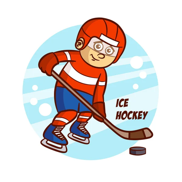 Winter Sport Ice Hockey Sticker