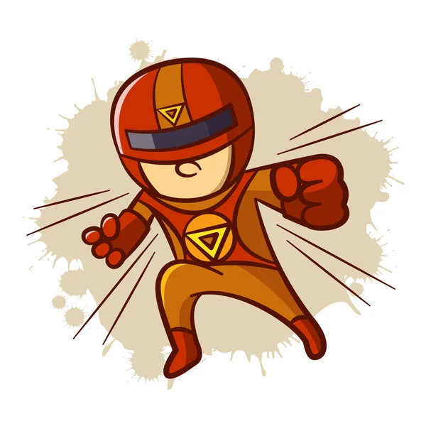 Μαγνήτης superhero αγόρι αυτοκόλλητο — Διανυσματικό Αρχείο