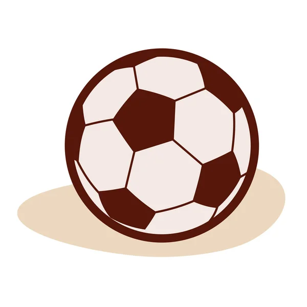 Futbol topu beyaz arkaplanda izole edildi — Stok Vektör