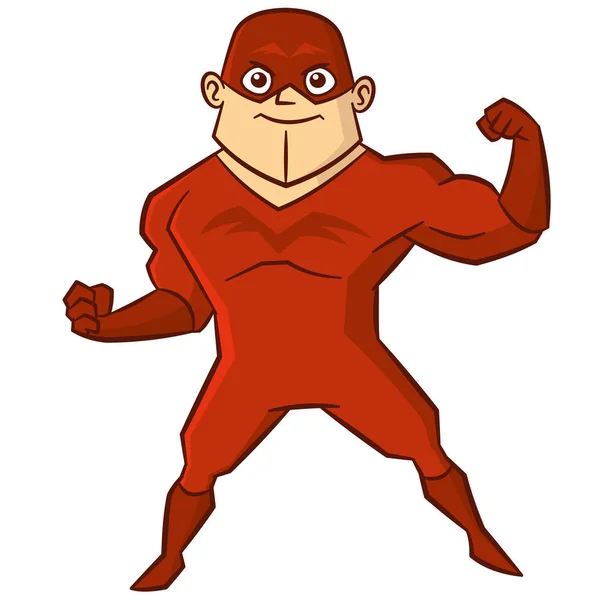 Superhéroe hombre Personaje de dibujos animados — Archivo Imágenes Vectoriales