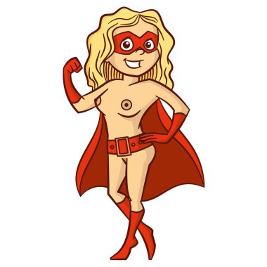 Süper kahraman kadın çizgi film karakteri