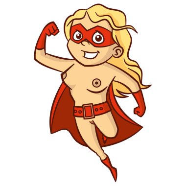 Süper kahraman kadın çizgi film karakteri