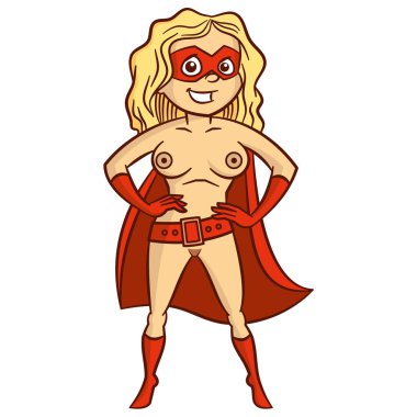 Süper kahraman kadın çizgi film karakteri