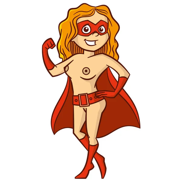 Süper kahraman kadın çizgi film karakteri