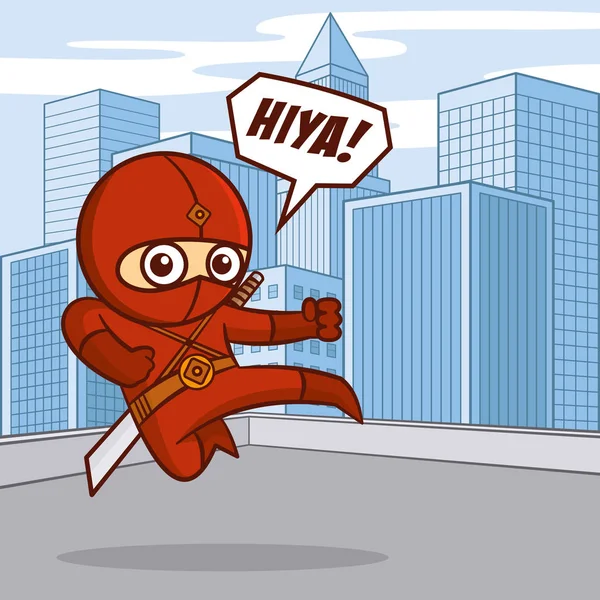 Superhelden-Zeichentrickfigur — Stockvektor