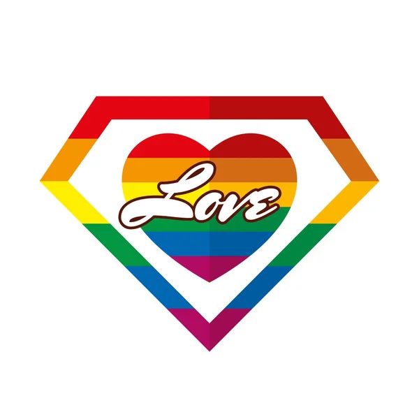 ΛΟΑΤ σύμβολο ουράνιο τόξο — Διανυσματικό Αρχείο