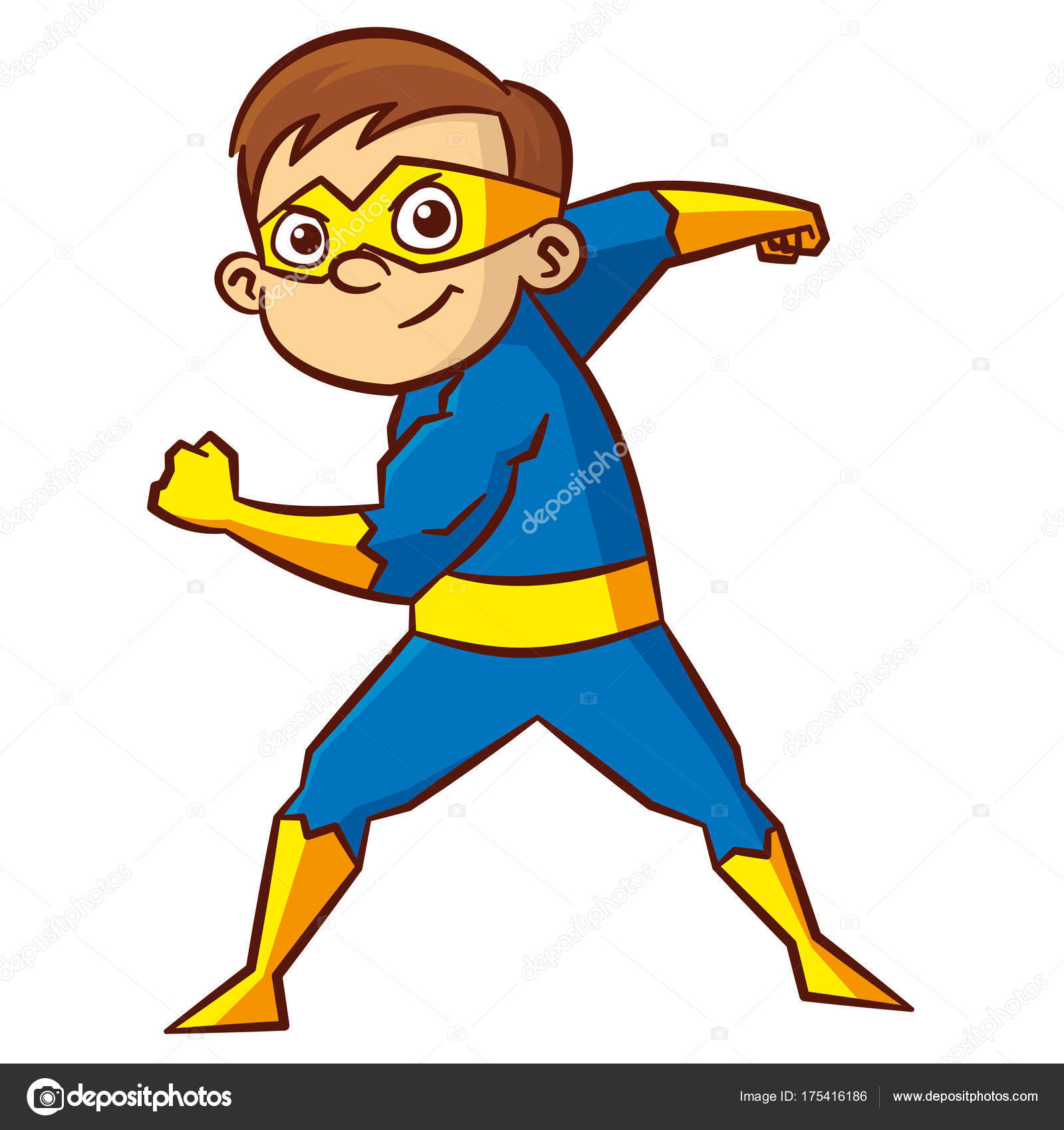 Vetor de desenho animado de personagem de menino de fogo de super-herói  ilustração em um fundo branco