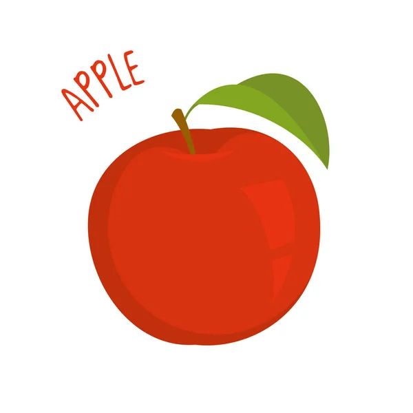 Ilustración vectorial Apple aislado — Vector de stock