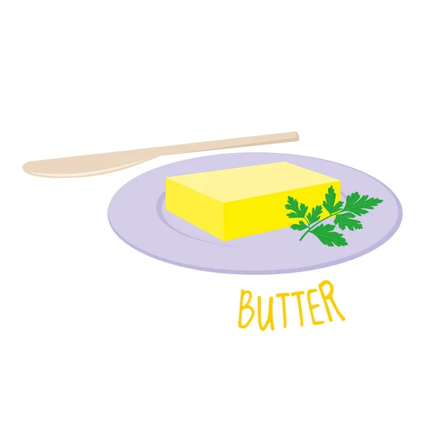 Butter vector illustration — Stock Vector