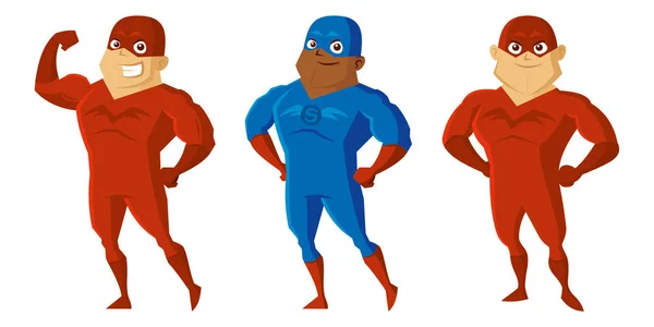 Superhéroes Personaje de dibujos animados — Archivo Imágenes Vectoriales