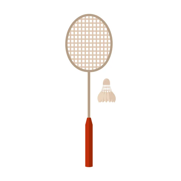 Equipamento Desportivo. Badminton. — Vetor de Stock