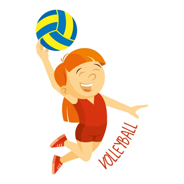 Des sortes de sports. Athlète. Volleyball — Image vectorielle