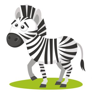 Vahşi hayvanlar. Zebra yaban hayatı vektör