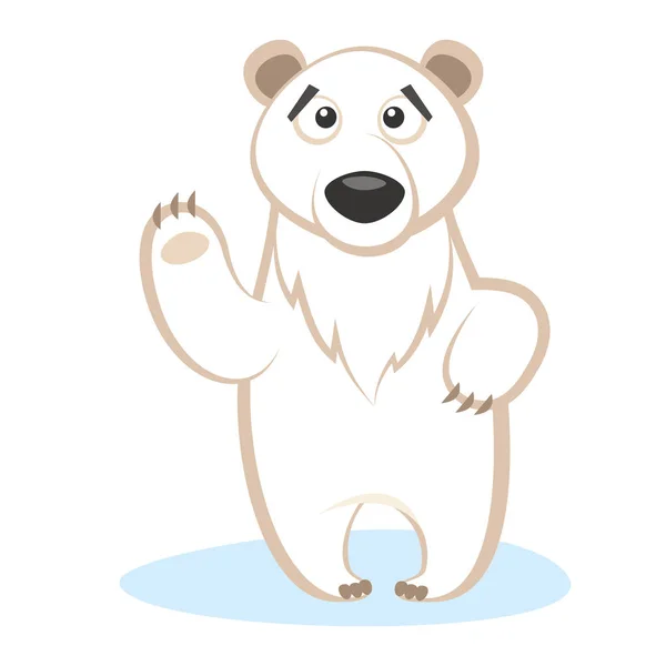 야생 동물입니다. 북극곰 야생 동물 벡터 — 스톡 벡터
