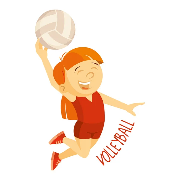 Des sortes de sports. Athlète. Volleyball — Image vectorielle