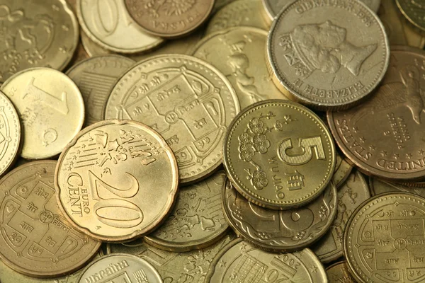 Golden Coins Texture — Stock Photo, Image
