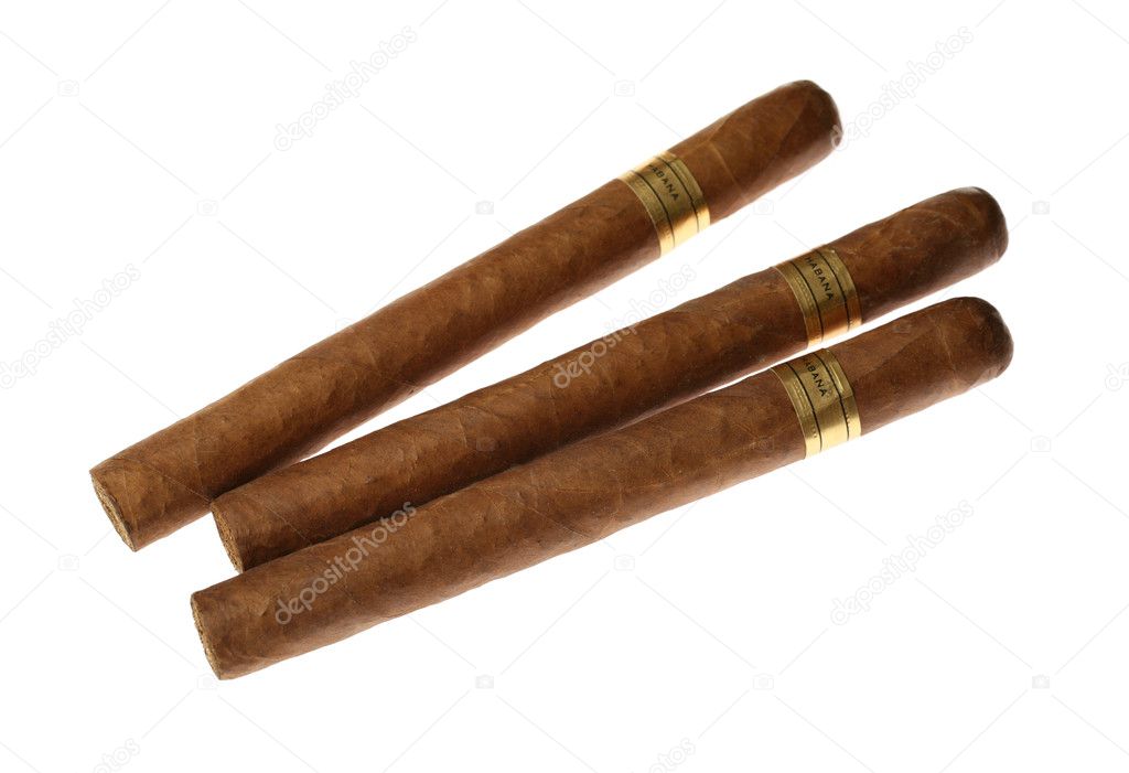 Havana Cigars Set Isolated
