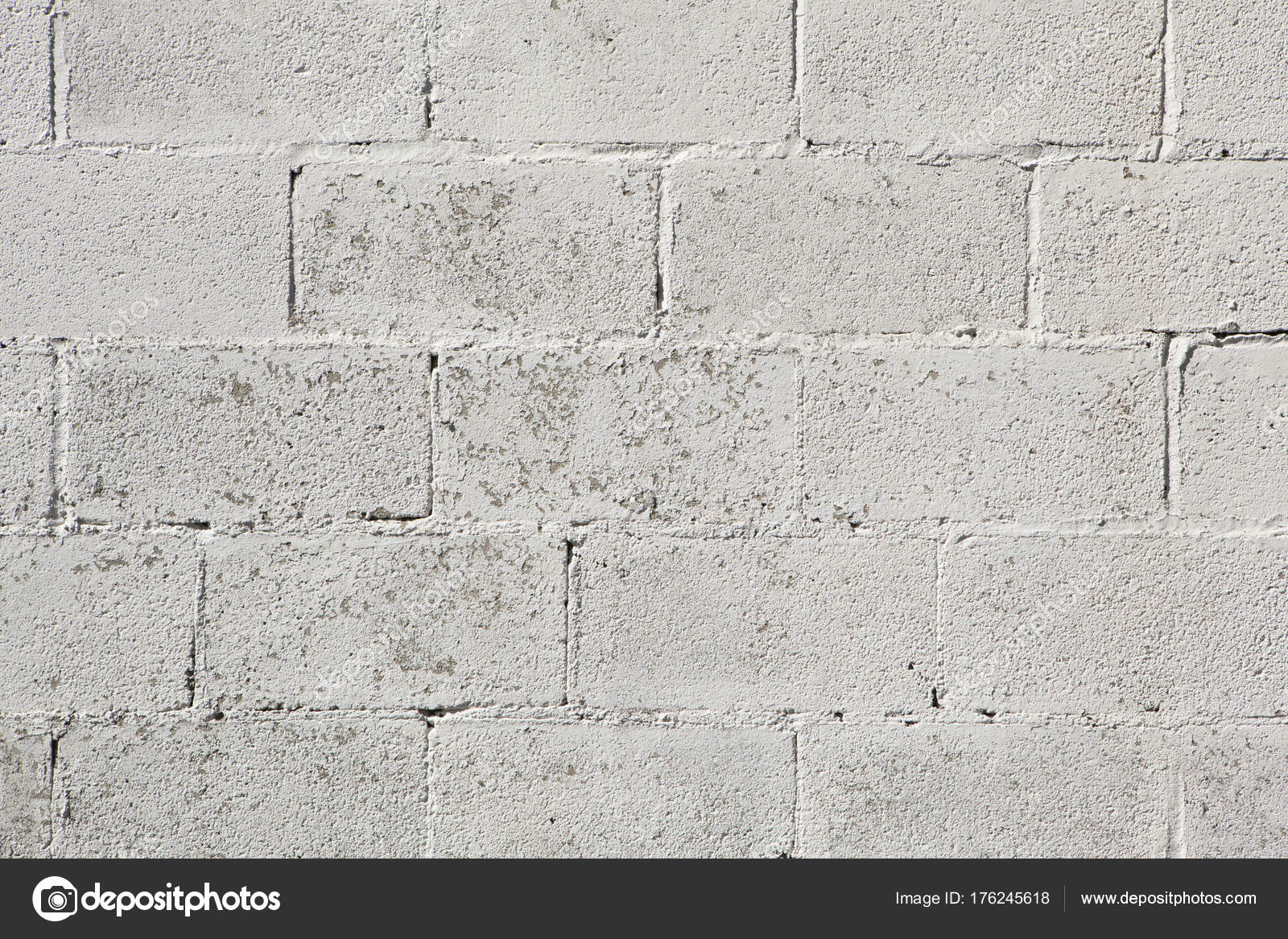 Whitewashed Brick Wall Stock Photo Wrangel 176245618 Whitewashed Brick Wall Stock Photo