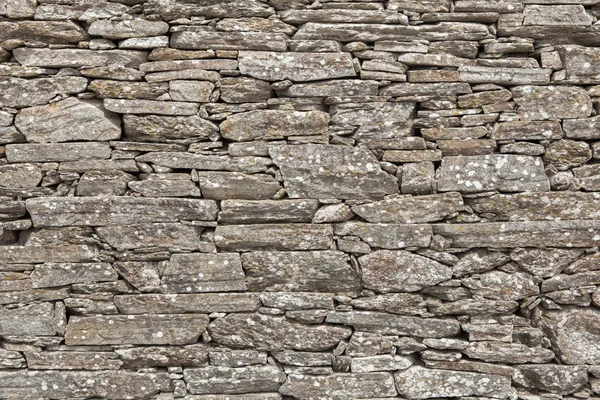 Oude Grijze Stenen Metselwerk Muur — Stockfoto