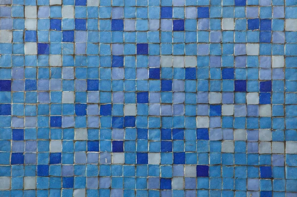 Blue mosaic tiles texture