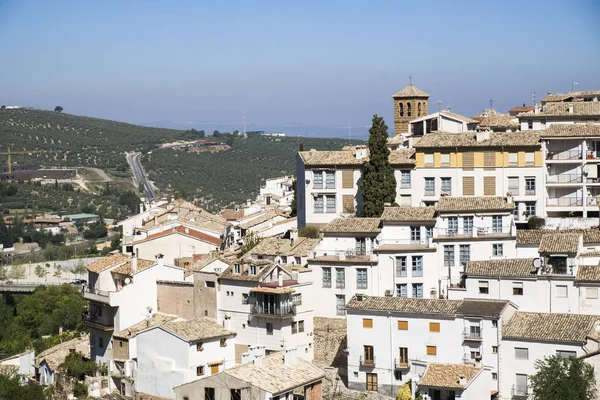 Panoramisch uitzicht van de stad van de cazorla — Stockfoto